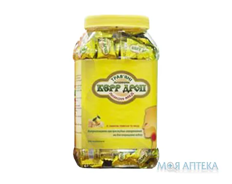 Керр Дроп льодяники, лимон мед №200