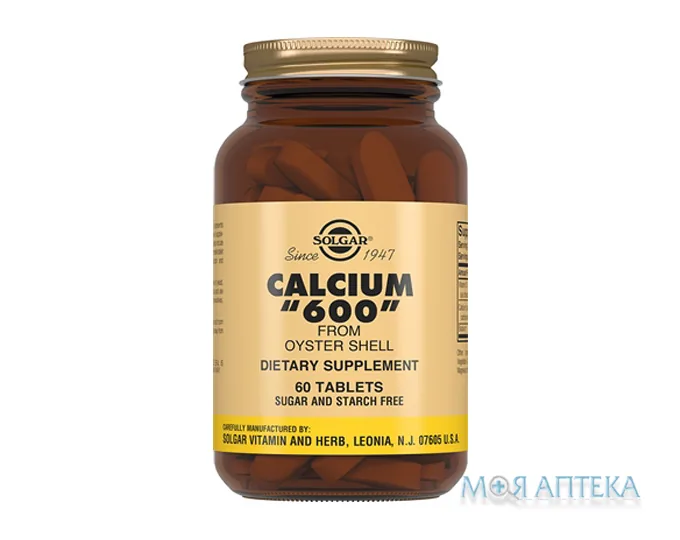 Солгар (Solgar) Кальцій 600 З Раковин Устриці табл. №60