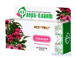 Комплекс Біофлавоноїдний Флора-Плант табл. 0,5 г, ехінацея №40