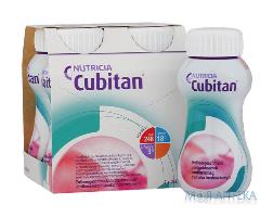 Пищевой продукт для специального диетического употребления Нутриция Cubitan Strawberry flavour (Кубитан) со вкусом клубники по 200 мл 4 флакона