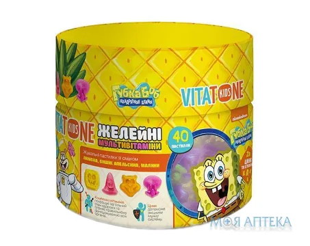 Вітатон Кідс Пастилки Желейні З Вітамінами пастилки №40 у флак.