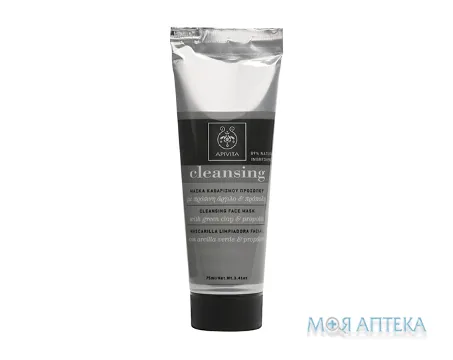 Apivita Cleansing (Апівіта) Маска Глибоке Очищення з зеленою глиною та прополісом 75 мл