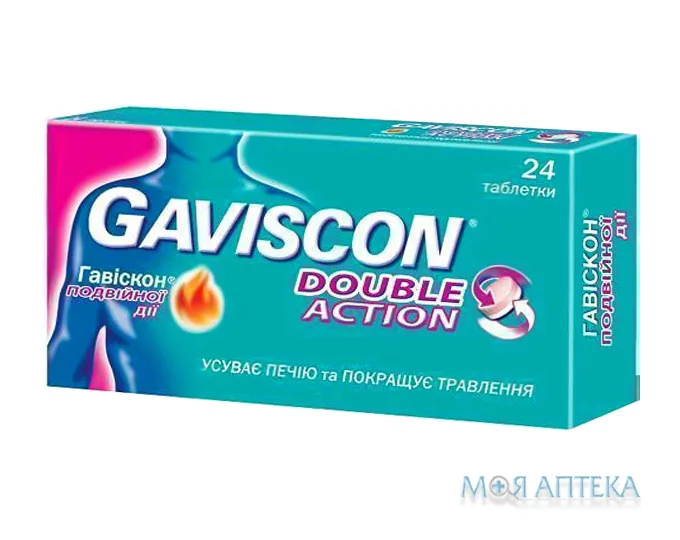 Гавіскон Подвійної Дії таблетки жув. №24 (8х3)