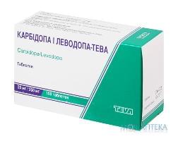 Карбидопа И Леводопа-Тева табл. 25 мг + 250 мг блистер №100