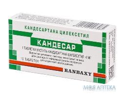 Кандесар табл. 4 мг №10