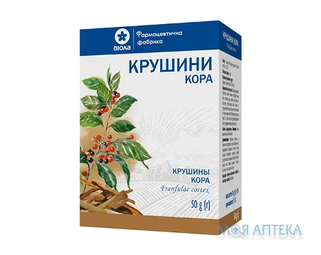 Крушини кора по 50 г пачка, с внутр. пакетом