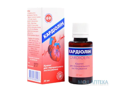 Кардіолін кап. д/перорал. прим. фл. 30 мл