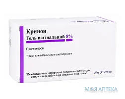Кринон гель вагинал. 8 % аппликатор однодоз. №15