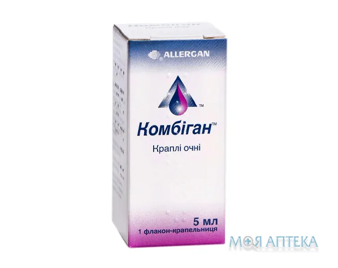 Комбіган кап. глаз. фл.-капельн. 5 мл, в картонной упаковке №1