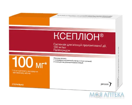 Ксепліон сусп. д/ін. пролонг. 100 мг/мл шприц 1 мл, + 2 гол.