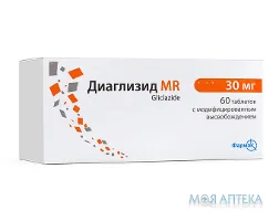 Діаглізид MR таблетки з модиф. вивіл. по 30 мг №60 (10х6)