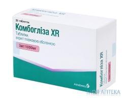 Комбогліза XR табл. в/плів. оболонкою 5 мг + 1000 мг блістер №28