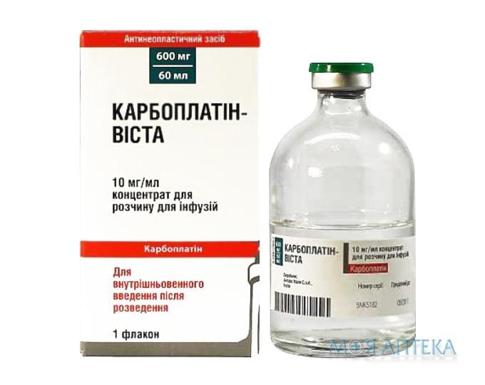 Карбоплатин-Виста конц. д/р-ра д/инф. 600 мг фл. 60 мл №1