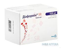 Діаформін SR табл. 500 мг №60