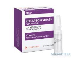 кокарбоксилазы г/х р-р д/ин. 50 мг/2 мл №10