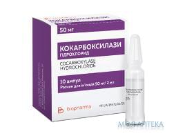 Кокарбоксилази Гідрохлорид р-н д/ін. 50 мг/2 мл амп., в блістерах №10