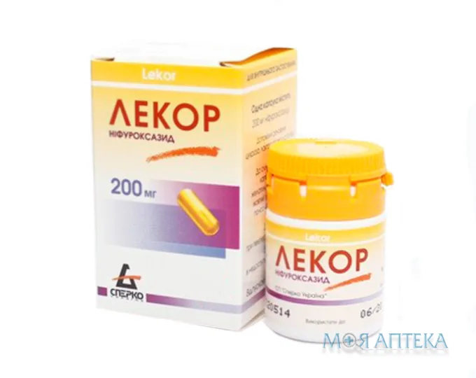 Лекор капс. 200 мг контейнер №24