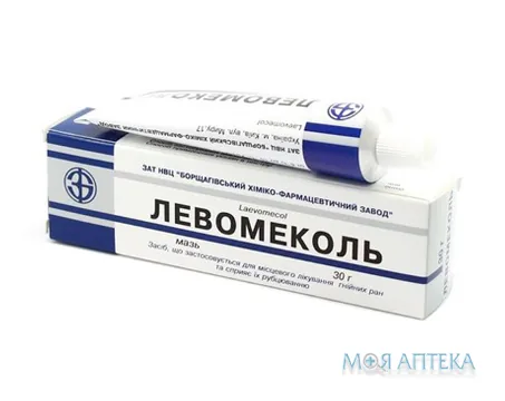Левомеколь мазь туба 30 г, в пачці №1