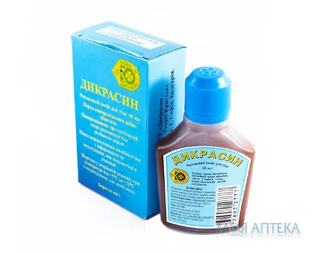 Дикрасин 1 розчин д/зовн. заст. по 65 мл у флак.