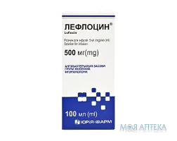 Лефлоцин р-н д/інф. 5 мг/мл контейнер 100 мл №1