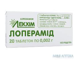 Лоперамид табл. 2 мг №20