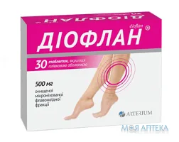 Діофлан таблетки, в/плів. обол., по 500 мг №30 (10х3)