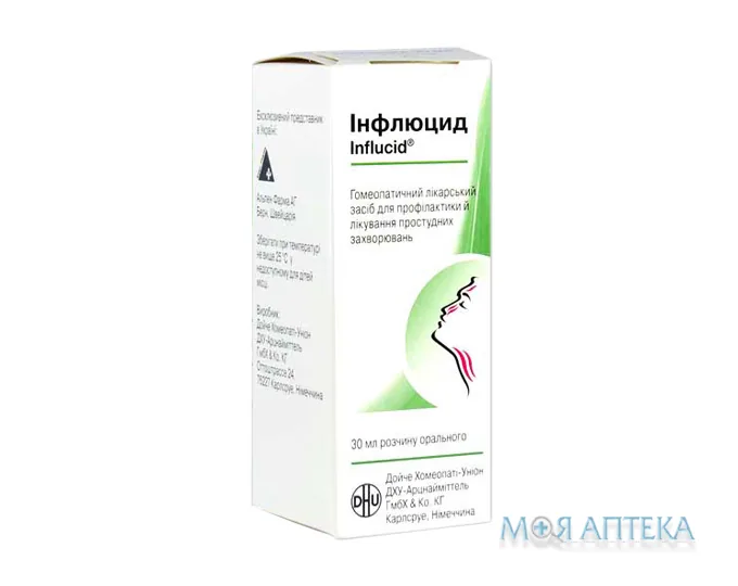 Інфлюцид розчин ор. по 30 мл у флак.