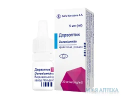 Дорзоптик краплі оч., р-н, 20 мг/мл по 5 мл у флак.-крап.