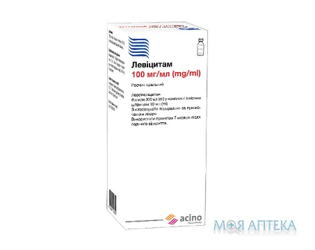 Левіцитам р-н оральний 100 мг/мл фл. 300 мл, з мірним шприцем №1