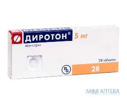 Диротон табл. 5 мг №28 Gedeon Richter (Венгрия)