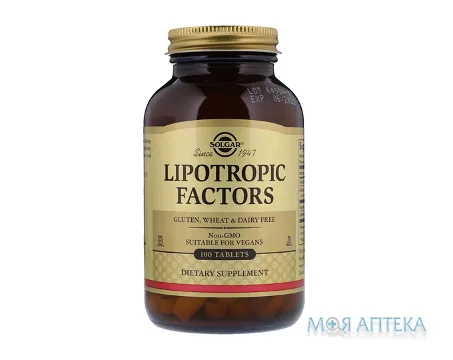 Солгар (Solgar) Ліпотропний Фактор табл. №100