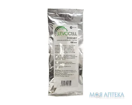 Левоцел р-н д/інф. 5 мг/мл пакет 100 мл №1