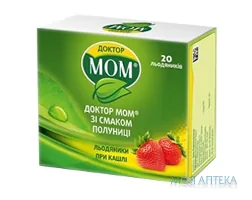 Доктор Мом Зі Смаком Полуниці льодяники №20 (4х5)