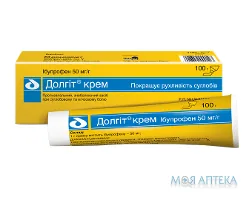 Долгіт крем 50 мг/1 г по 100 г у тубах
