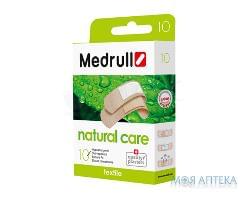 Набір пластирів медичних Medrull Natural Care бактерицидний на тканинній основі, 10 штук