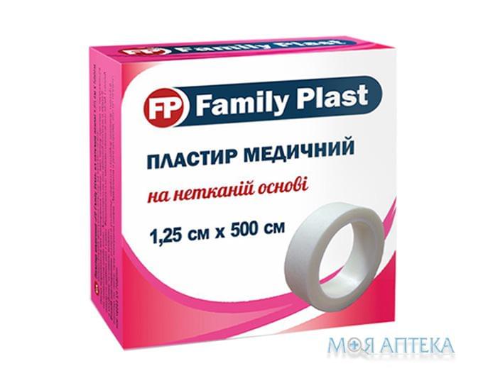 Family Plast Пластир Медичний На Нетканій Основі 1,25 см х 500 см №1