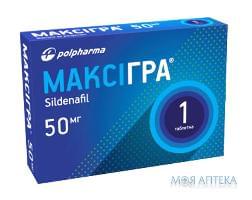 Максигра табл. п/о 50 мг №1 Polpharma (Польша)