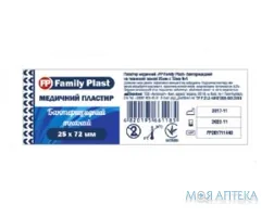 Family Plast Пластир Бактерицидний На Тканинній Основі 25 мм х 72 мм №1