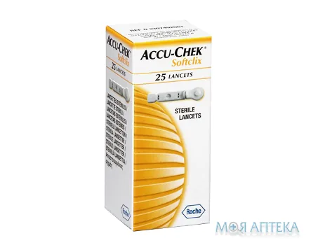 Ланцети Акку-Чек Софтклікс (Accu-Chek Softclix) №25