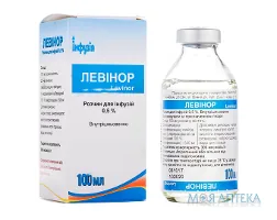 Левінор р-н д/інф. 0,5% пляшка 100 мл, у пачці №1