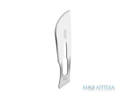 Лезо хірургічне Гранум із вуглецевої сталі стерильне 22 №1