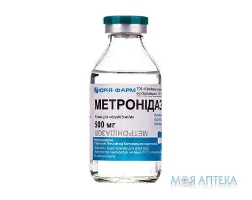 Метронідазол р-н інф. 5 мг/мл пляшка 100 мл