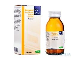 Макропен гран. д/орал. сусп. 175 мг/5 мл фл., д/п 115 мл сусп. №1