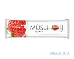 Батончик Мюсли в Йогурте 30 г, полуниця