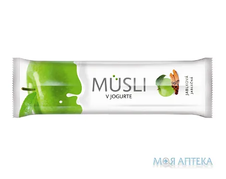 Батончик Мюсли в Йогурте 30 г, яблуко