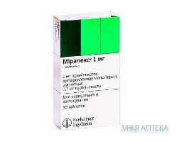 Мірапекс  Табл 1 мг н 30
