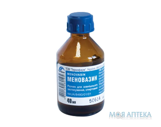 Меновазин р-н спирт. д/зовн. заст. фл. 40 мл