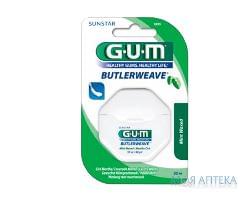 Зубная нить Gum Butlerweave Mint Waxed (Гам Батлервейв) мятная вощеная 55 м