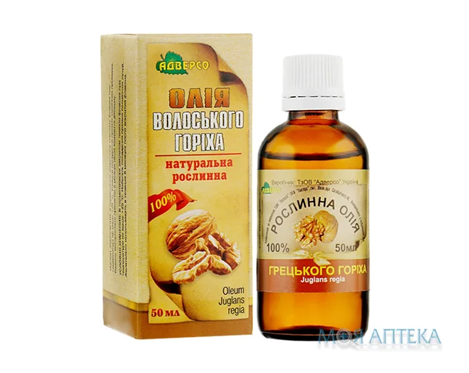 Олія рослинна Адверсо волоського горіха 50 мл