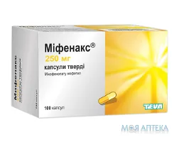 Міфенакс капс. тверд. 250 мг блистер №100
